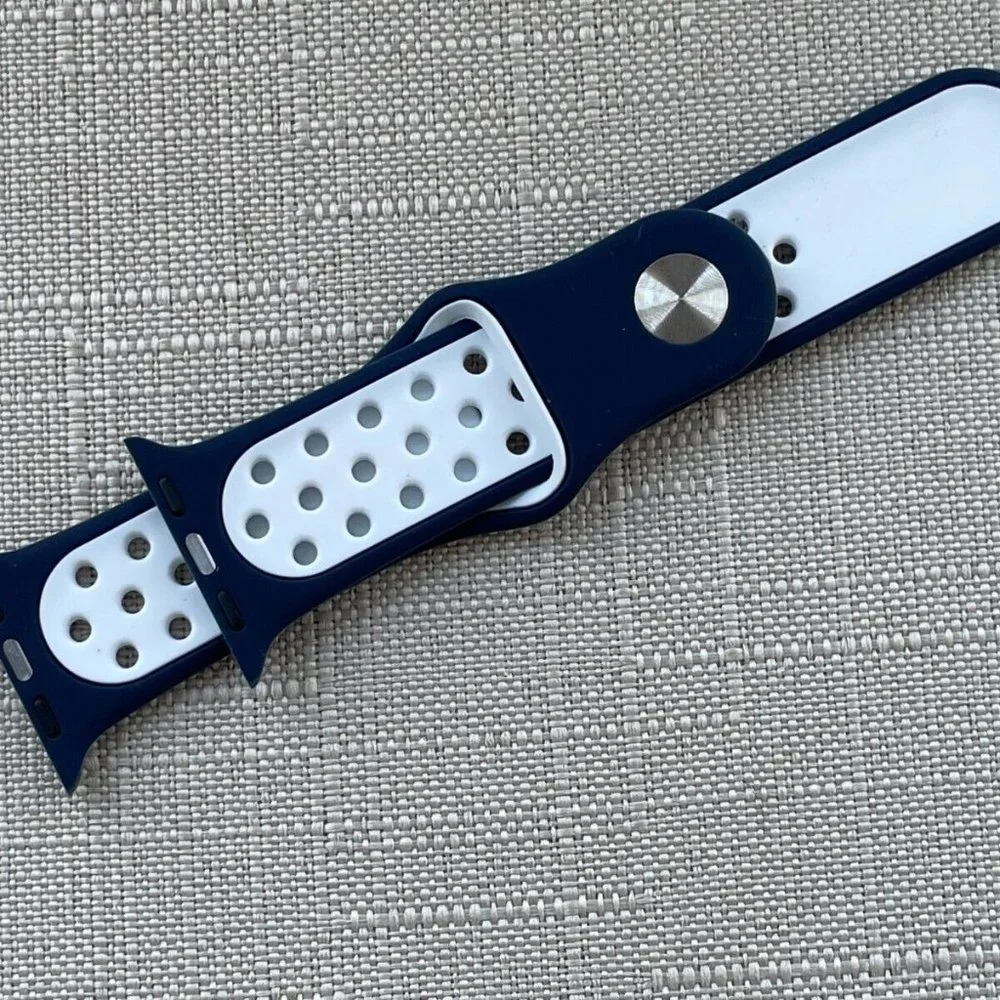 Replacement Sport Strap for iWatch Blue Tone Band Size 38/40mm